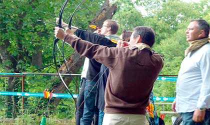 Tir à l'arc, activité pour séminaire à Rouen