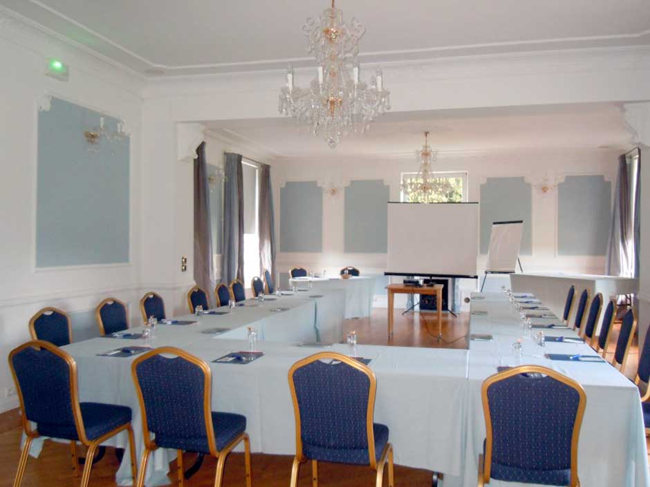 Salle de réunion de l'hôtel Le Château de Belmesnil près de Rouen